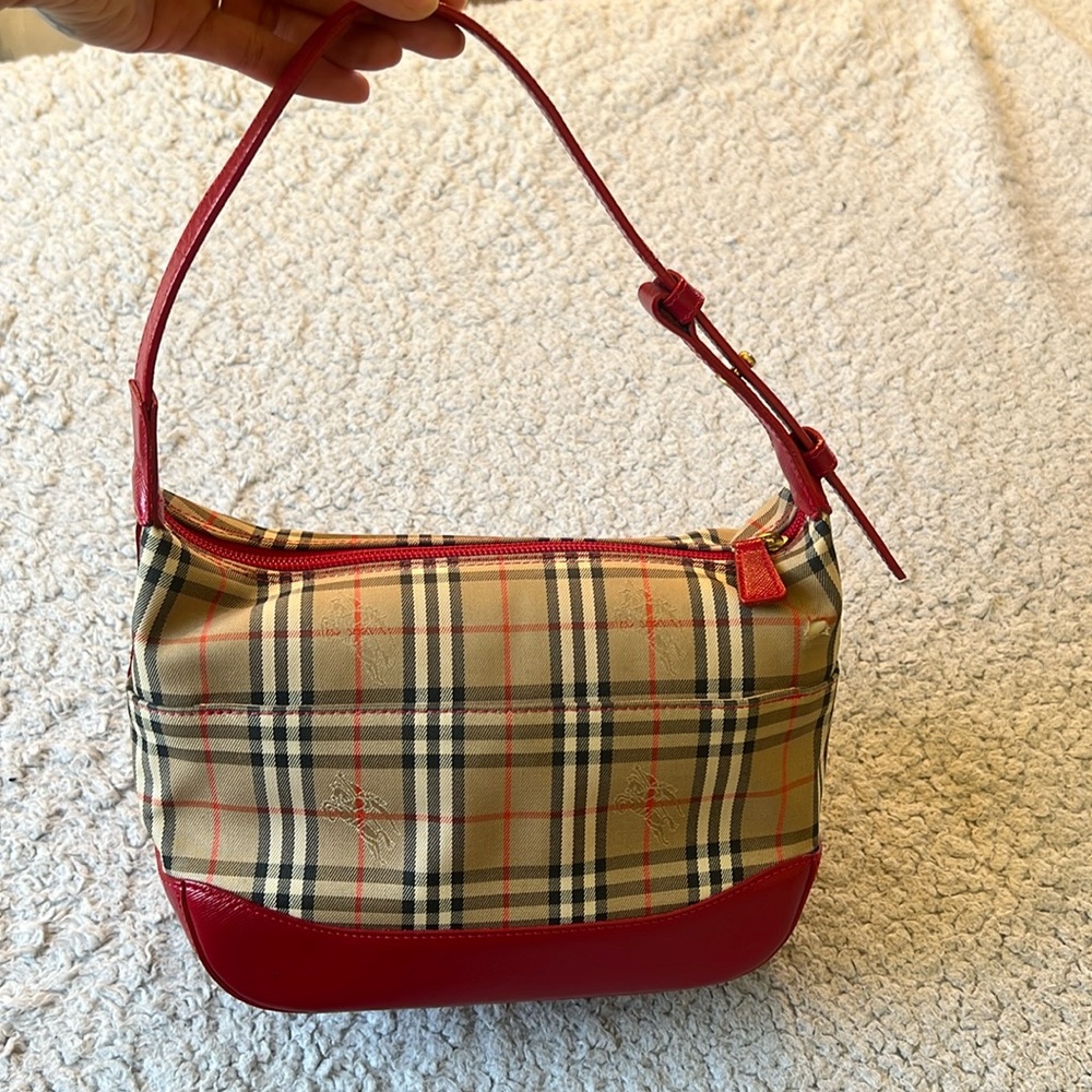Burberry Canvas Nova Check Shoulder Bag - Picture 3 of 16